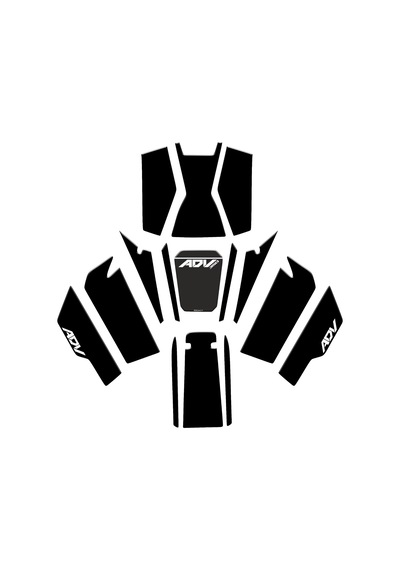 Honda Adv 350 Uyumlu Tank Pad Full Set 03 Diğer