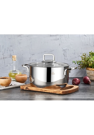 Vento 22 Cm Derin Çelik Tencere Inox
