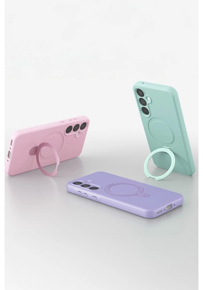 Samsung Galaxy A16 5g Regal Magsafe Standlı Kapak - Siyah