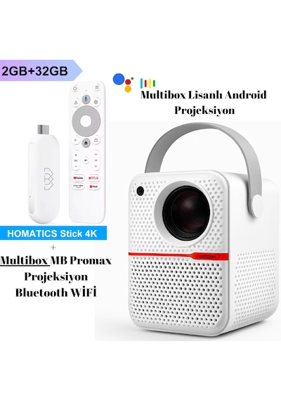 Homatics Homatıcs 4k Tv Stick + Multibox Mb Promax Google Lisanlı