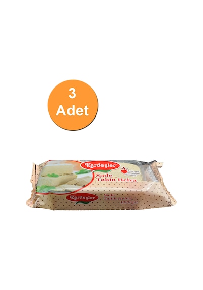 Kardeşler Sade Tahin Helva 3 x 1 KG