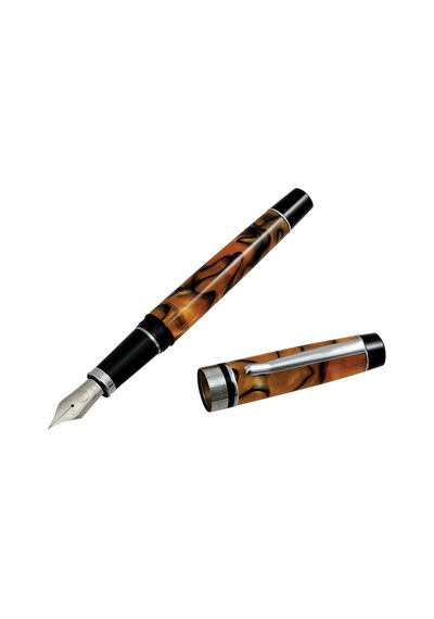 Monteverde Prima Fountain Pen Tiger Eye Swirl - Omniflex 165-Koyu Yeşil