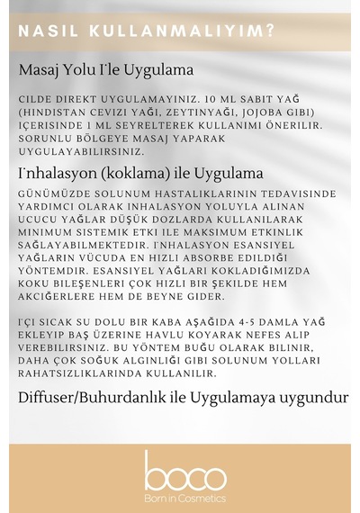 Boco Born In Cosmetics Karanfil + Okaliptus %100 Saf Uçucu Yağı 2 x 10 ML