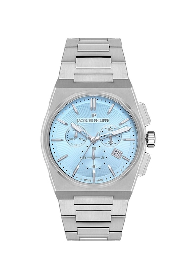 Jacques Philippe Jpqgc41x6lb Swiss Made Safir Cam Çelik Gri 42 Mm Erkek Kol Saati