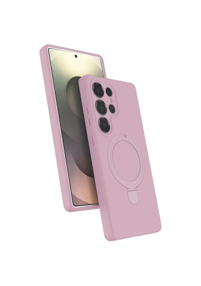 Samsung Galaxy S23 Ultra Regal Magsafe Standlı Kapak - Açık Pembe 0.2M-Çok Renkli