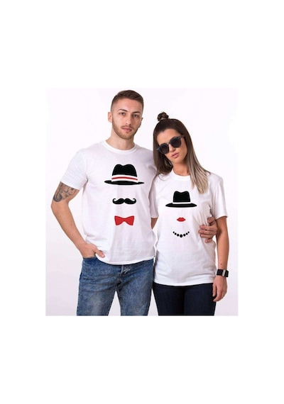 Tshirthane Şapkalı Class Sevgili Kombinleri Tshirt Kombini Beyaz