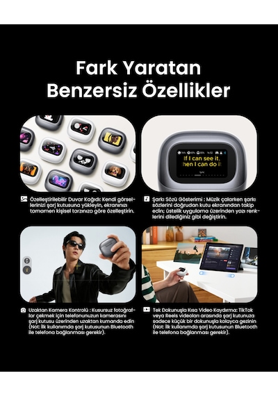 Ugreen Lightbuds Magic Aktif Gürültü Engelleyici Ekranlı Kablosuz Kulak İçi Kulaklık, 30 Saat Çalma Süresi, 6 Mikrofon, Anc, Beyaz, 65386