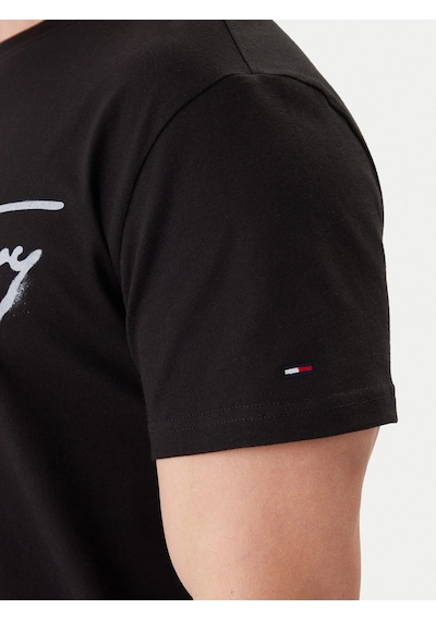 Tommy Jeans Erkek T Shirt Dm0dm22553 Bds Siyah Siyah