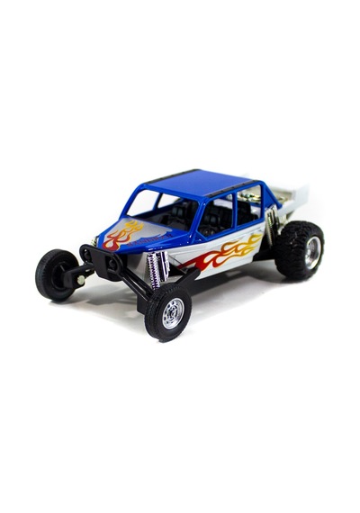 Metal Off Road Yarış Aracı Beyaz-Mavi
