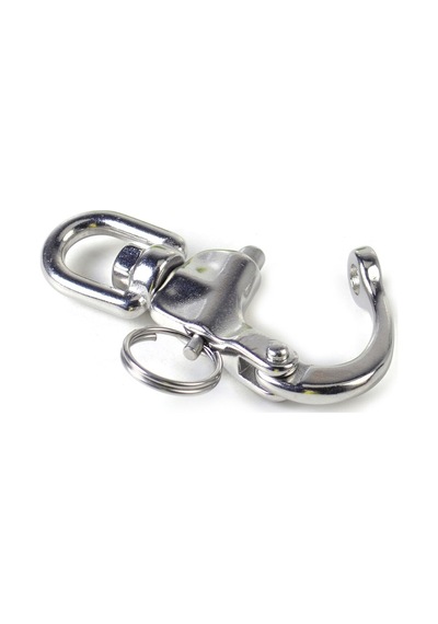 Fırdöndülü Mandar Kilidi. Snap Shackle. 304 Paslanmaz. Marin Tip 12MM