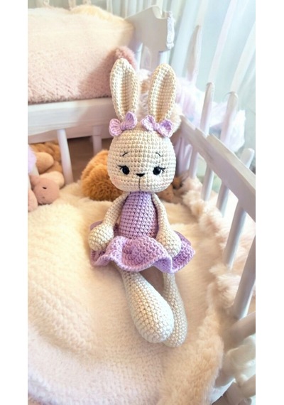 Amigurumi Oyuncak Tavşan Lena Lila