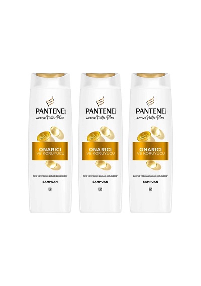Active Nutri-plex Onarıcı & Koruyucu Şampuan 400ml Yıpranmış Saçlar İçin X 3 Adet Tüm Saç Tipleri