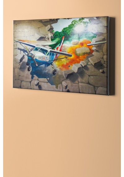 Webstyle Sayılarla Boyama Seti Kasnaklı Düşen Uçak 60 X 75 Cm