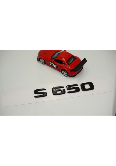 S 650 Bagaj Parlak Siyah ABS 3M 3D Yazı Logo