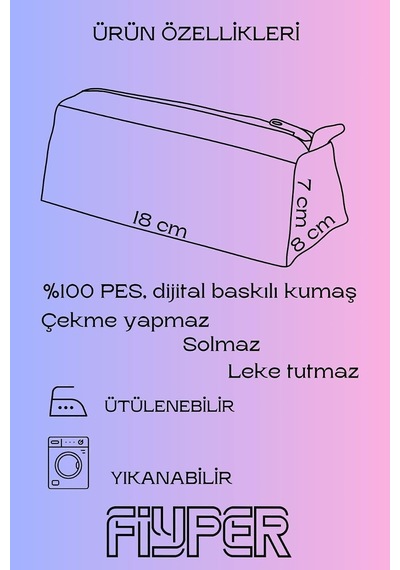 Üçgen Tasarım Kalemlik Kalem Kutusu Makyaj Çantası Diğer