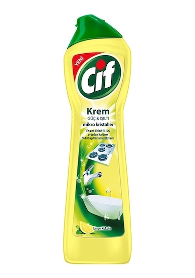 Cif Krem Yüzey Temizleyici Limon Kokulu 500 ML