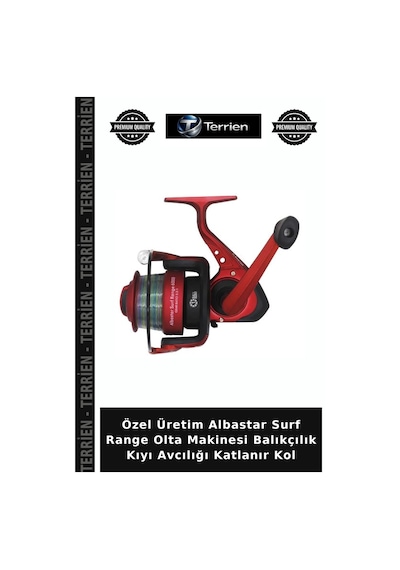 Özel Üretim Albastar Surf Range Olta Makinesi Balıkçılık Kıyı Avcılığı Katlanır Kol 60