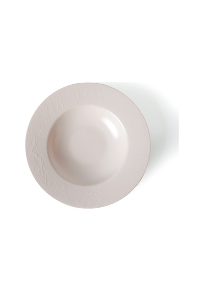 Keramika Mat Şeffaf Krem İyonya Makarna Tabağı 28 Cm 950