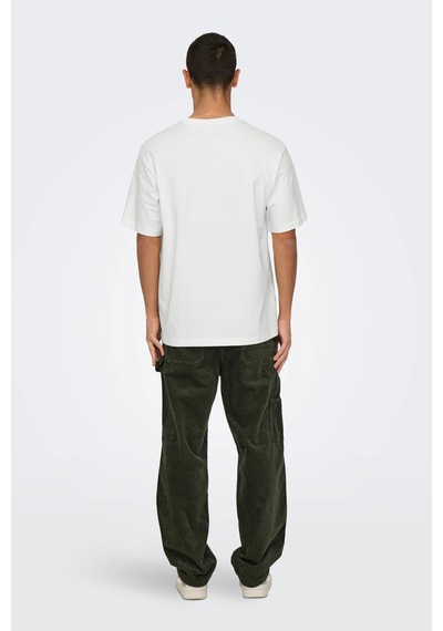Only & Sons Erkek T Shirt 22030925 Krem