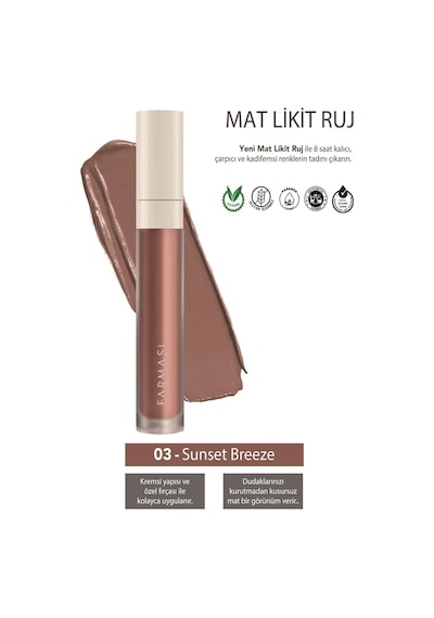 Mat Likit Ruj - 03 Sunset Breeze 4 Ml 8690131775162 Diğer