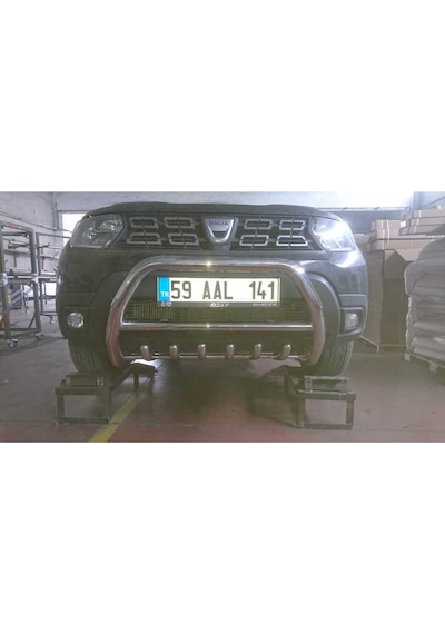 Dacia Duster 2017-2023 Yüksek Ön Koruma 4x2 - Ara Borulu- Emperor A