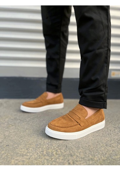 Jy180 Estilo X Bağcıksız Süet Erkek Günlük Spor Klasik Ayakkabı Sbt - Taba Taba