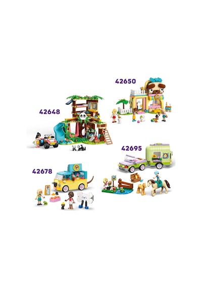 LEGO® Friends Heartlake Şehri Tavşan Oteli 42679 -5 Yaş ve Üzeri Çocuklar için Figür İçeren Yaratıcı Oyuncak Yapım Seti (161Parça)