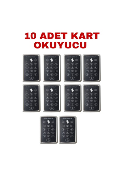 Sr-204 Em Proximity Kart Okuyucu 125 Khz Şifreli Geçiş Kontrol Sistemi 1000 Kullanıcı 10 Adet