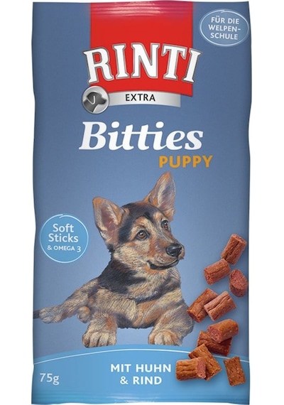 Rinti Extra Bitties Puppy Tavuk ve Sığır Etli Yavru Köpek Ödülü 75 G