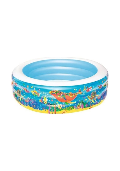 Bestway Jumbo Desenli Yuvarlak Havuz 196x53 CM Çok Renkli