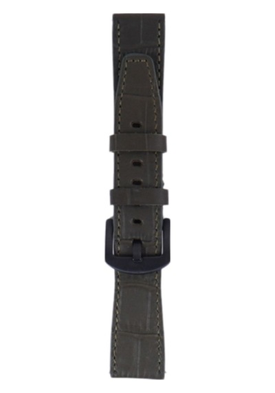 Fro Lw38-43 20 Mm Hakiki Deri Kroko Haki Kordon Silver Toka