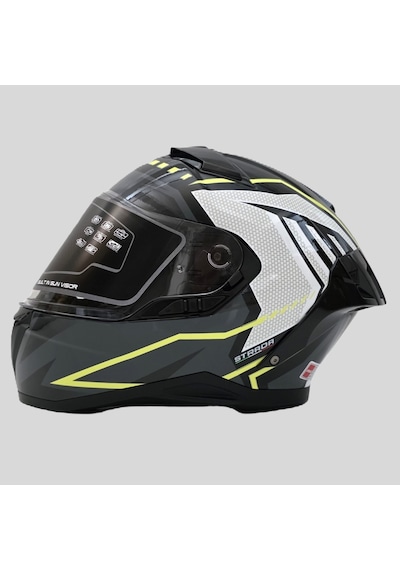 Arwic Pro Model Kapalı Full Face Motosiklet Kaskı Ar939 Sarı