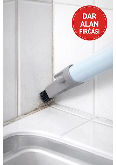4 Ü 1 Arada Spreyli Cam Silme Aparatı Çekçekli Camsil, Fırçalı Pencere & Ayna Temizleyici Diğer