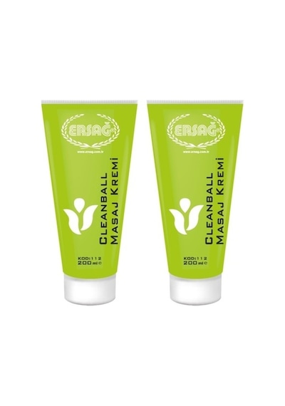 Ersağ Clean Ball Masaj Kremi 2 x 200 ML