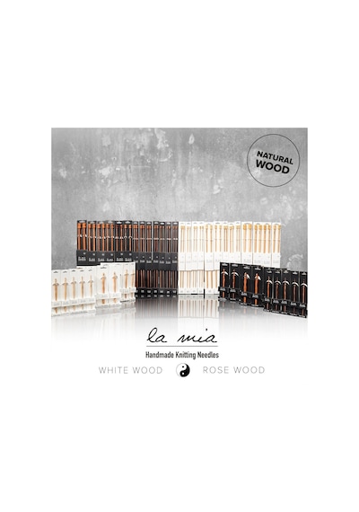 La Mia Whitewood 2 Mm 15.5 Cm Ahşap Yün Tığ