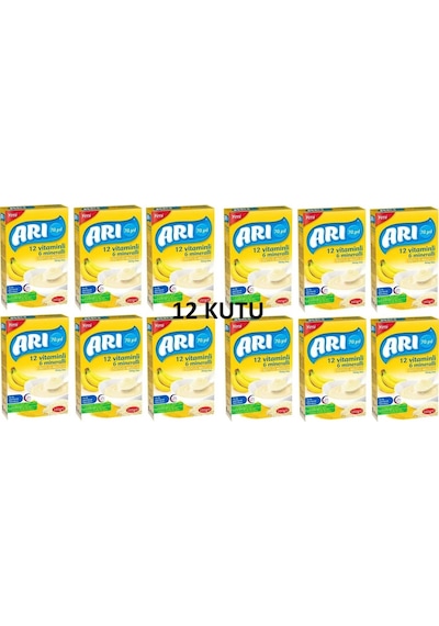 Arı Mama 12Vitaminli 6 Mineralli Sütlü Pirinç Unu 500 G x 12