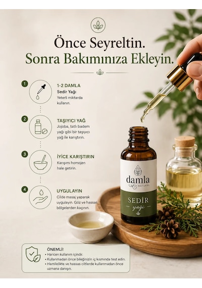 Biodamla Natural Sedir Yağı 20 Ml