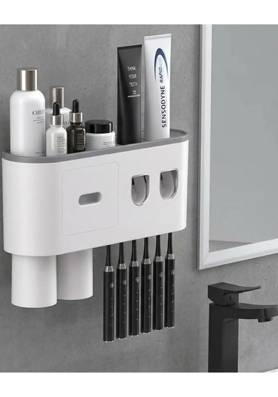Ers Çok Fonksiyonlu Diş Fırçası Tutucu Otomatik Dispenser Bardaklı Organizer Çok Renkli Ers Çok Fonksiyonlu Diş Fırçası Tutucu Otomatik Dispenser Bardaklı Organizer Çok Renkli