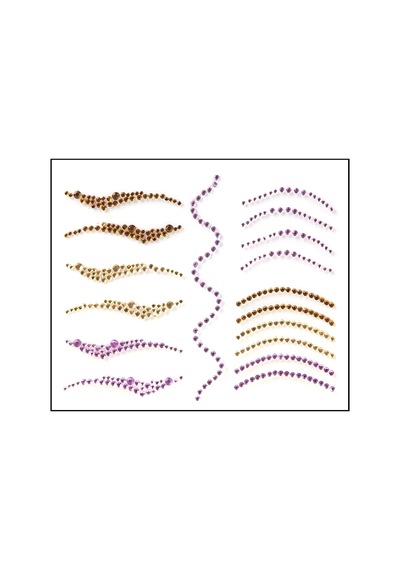 The Glitter Lab Yüz Aksesuarı Eyeliner Kristal Taşlar 0