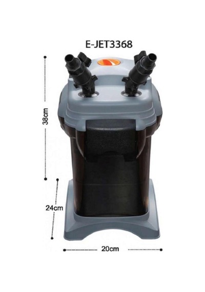 Jet 3368 Akvaryum Dış Filtre 1650 L/h 7.6 W