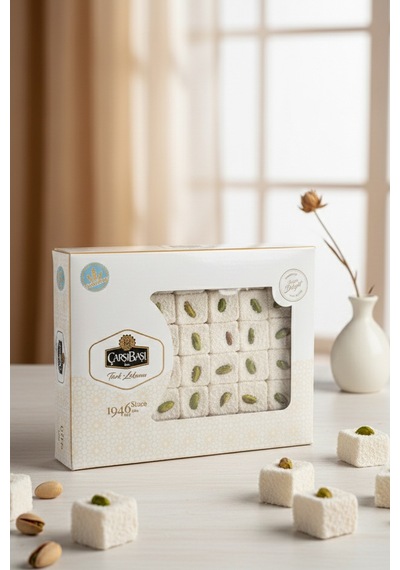 Glutensiz Antep Fıstıklı Basma Sultan Lokum 900 Gram