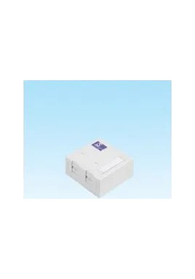 Hcs 2 Port Sıva Üstü Priz Kutusu, Toz Kapaklı, Boş 8697497889144