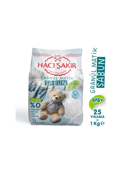 Hacı Şakir Baby Granül Matik Sabun 1 Kg