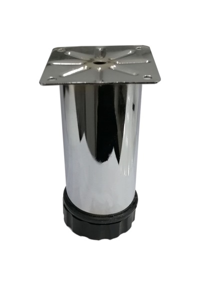 Cateksss Tablalı Ayarlı Metal Dolap Tezgah Baza Koltuk Kanepe Ayağı Krom Çap:42 Mm 12 Cm - Mobilya Ayakları - 25 Li Paket