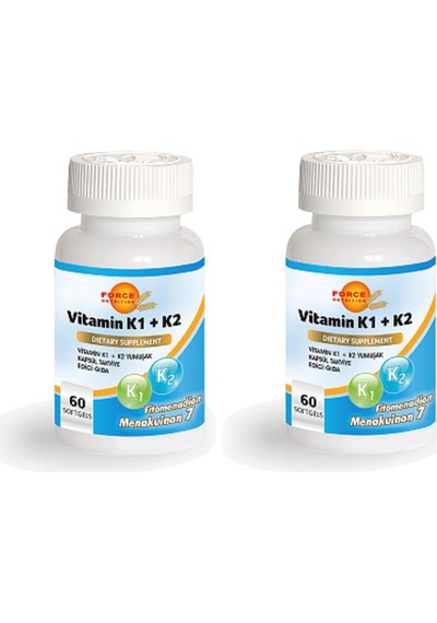 Force Nutrition Vitamin K1 K2 60 Softgel 2 Kutu (492081305)