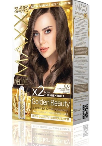 Maxx DeluxeSet Boya Golden Altın İçerikli6.0 Koyu Kumral