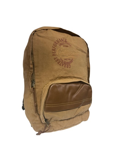 Old Cotton Cargo Kaliteli Tek Bölmeli Vintage Disayn Günlük Gezi Spor Okul Sırt Çantası Patchwork Komor 29x42cm Camel