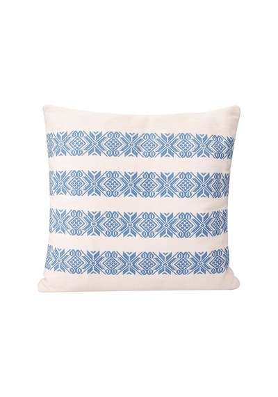 Porland Chantilly Mavi Dokuma Pamuk Yastık 50x50cm Sku: Zeus8690010243058 Abanoz