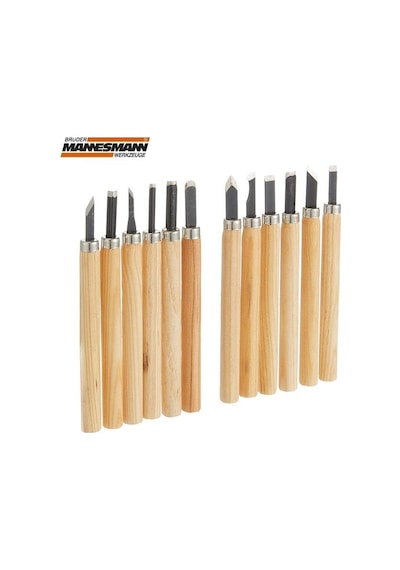 Mannesmann 690-12 Ahşap Oyma Bıçak Seti 12 Parça