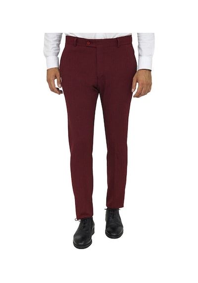 Wessi Desensiz Slim Fit Bordo Erkek Pantolon Bordo